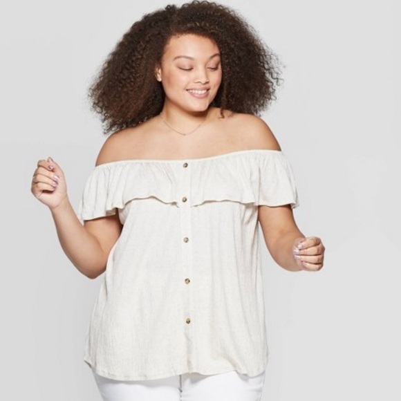 Universal Thread Tops - Universal Thread Off The Shoulder Blouse